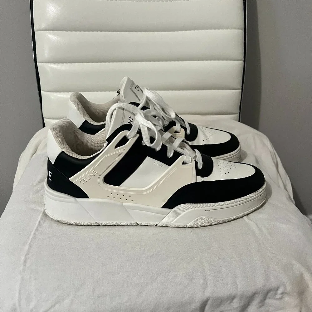 Celine Black and White Low-Top Sneakers